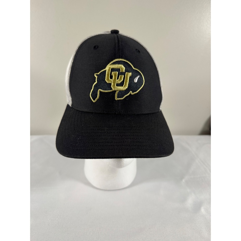 47 Brand Colorado Buffaloes CU Trucker Hat Black White Snapback Cap